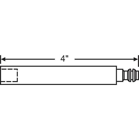 4in HANDLE EXTENSION WHITE